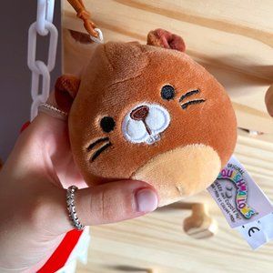 BNWT Chip the Beaver Squishmallow Clip 3.5"